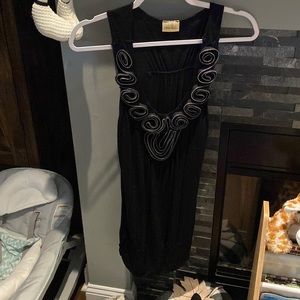 Tunic black size s with nice  silver accent